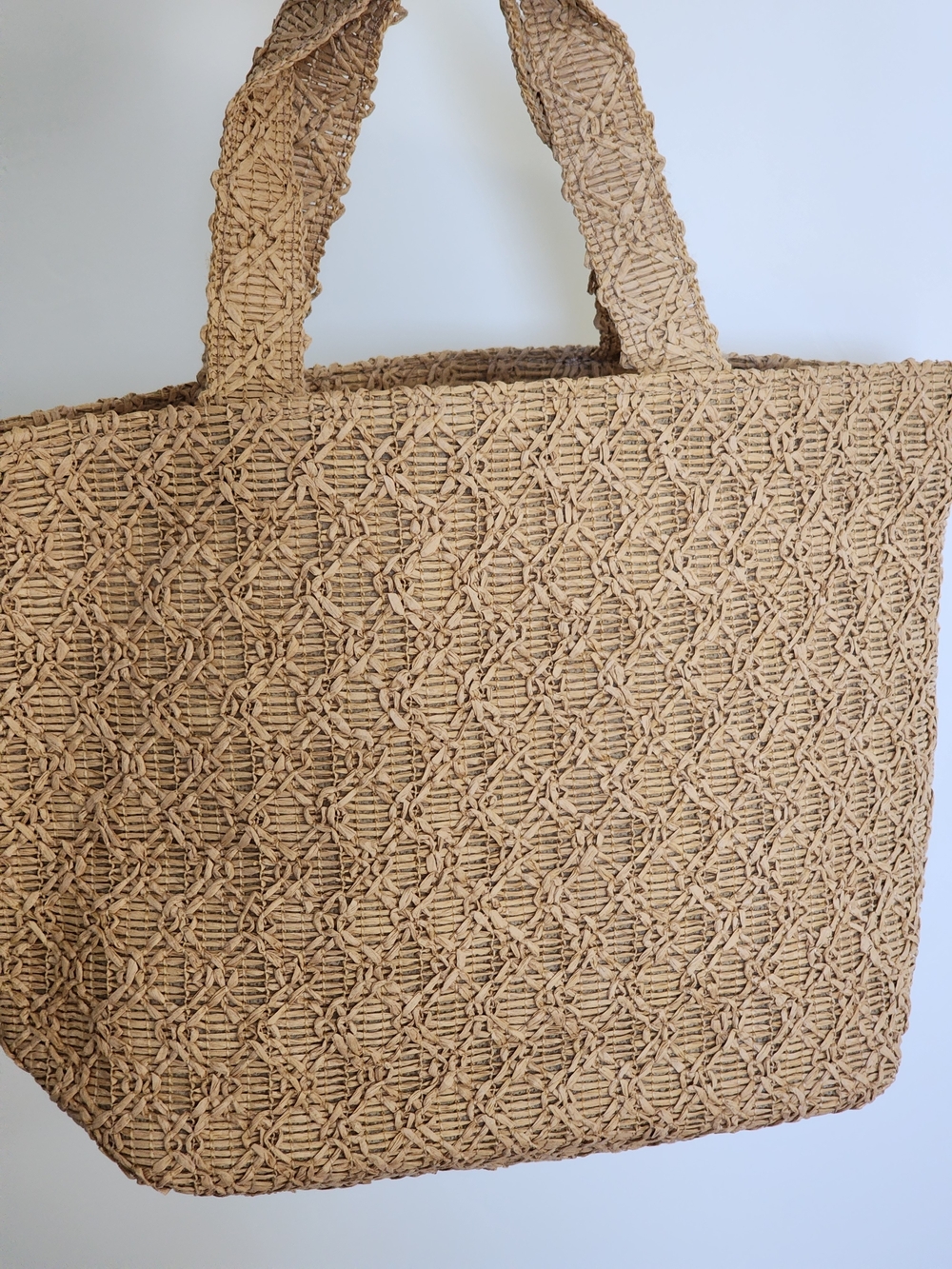 GWP/Dior Beige Woven Tote Bag - Picture 3 of 4